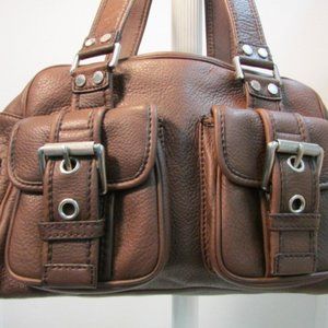 Michael Michael Kors Brown Pebble Leather Handbag